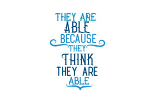 Reviewing They Are Able Because They Think They Are Able